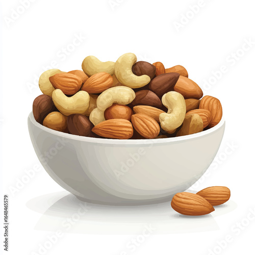 a handful of mixed nut