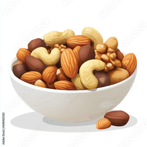 a handful of mixed nut