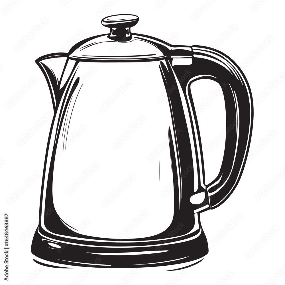 Obraz premium Electric kettle silhouette 