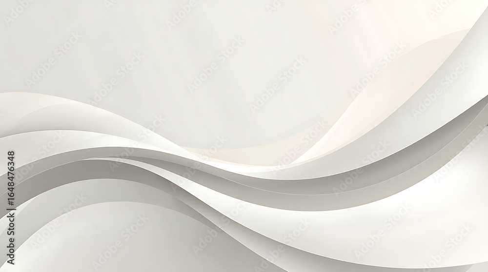 Obraz premium A swooping corner curve forms the foundation of this stylish background, characterized by smooth lines and flowing curves that add an air of sophistication and refinement to the overall design