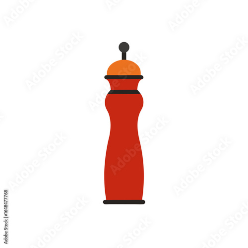 Stylish red pepper grinder adds vibrant culinary flair to kitchen prep and dining experiences