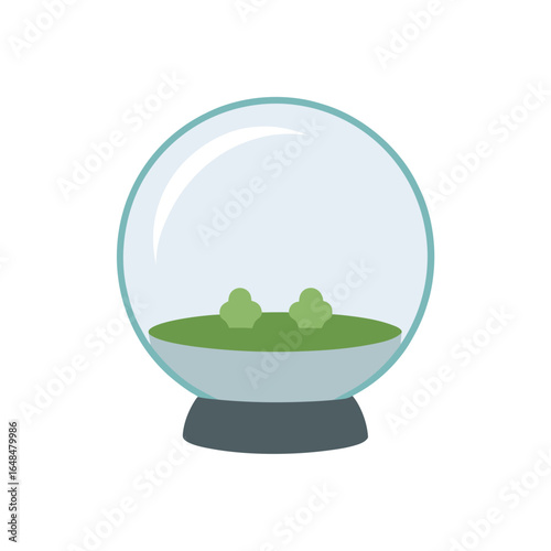 Mysterious crystal ball revealing hidden future insights for business planning and strategic forecasting