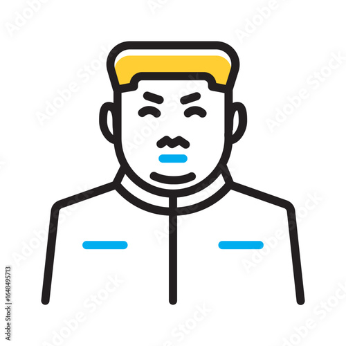 Vector multi color icon for Serious