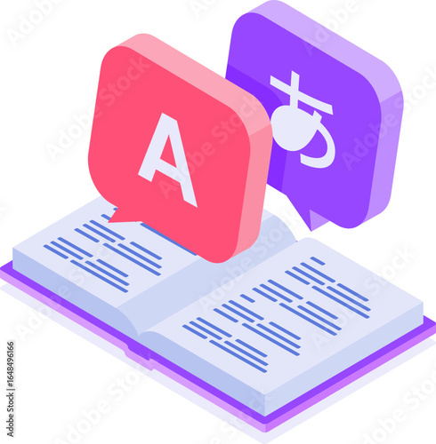 Online Homeschooling and E-Learning Isometric Icons Set – Digital Education Concept