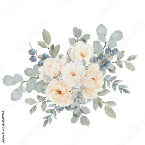 Floral arrangement watercolor