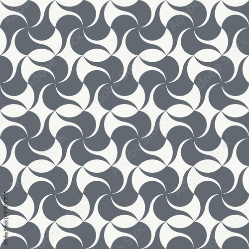 Seamless pattern with abstract geometric ornament
