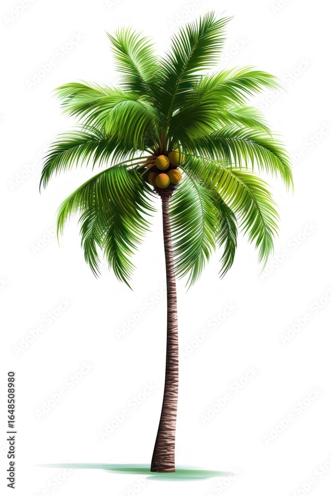 Obraz premium Tropical coconut tree tropics.