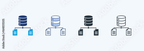 Data Classification Multiple Style Icon Collection