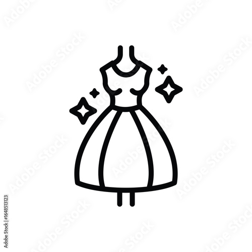 Black line icon for charming