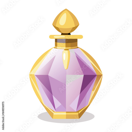perfume bottle on white background