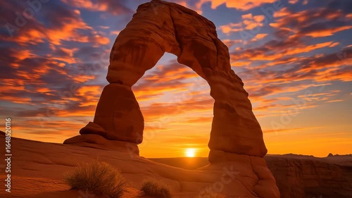 Delicate Arch at Sunset: Utah's Majestic Landscape