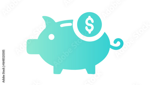 Piggy bank savings account money investment finance banking wealth management financial planning budget icon