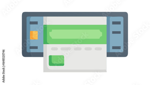 Printer icon vector illustration for print job management and document output design graphics element