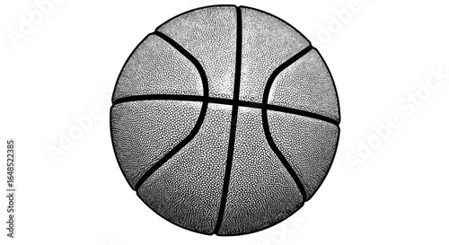 Dynamic basketball illustration ready for action, a perfect sport design for basketball fans and players alike