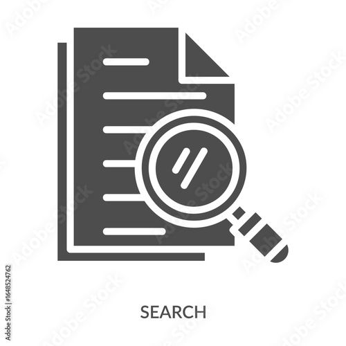 Search Icon Line Style. Design Vector Illustration