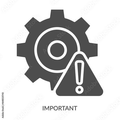 Important Icon Line Style. Design Vector Illustration