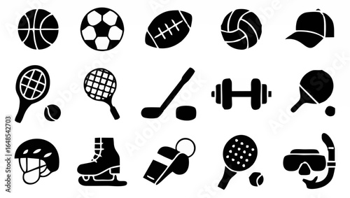 Collection of Sports Icons Re...
