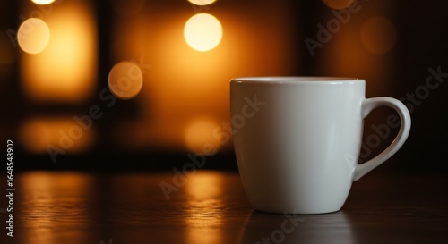 温かい飲み物、コーヒーカップ、夜