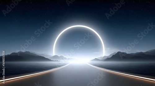 Futuristic portal to space and beyond