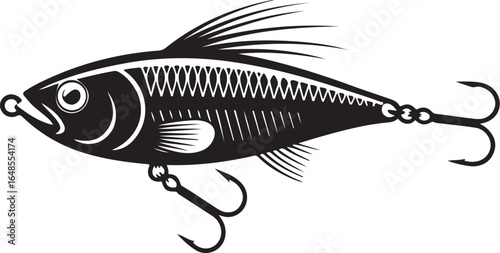 Professional fishing lure design, ready for use