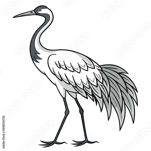 Crane White Background