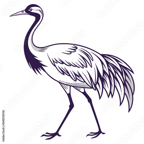 Crane White Background
