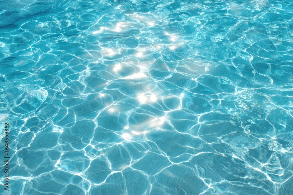 Fototapeta premium Water texture pool reflection swimming.
