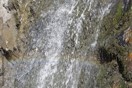 water flowing over rocks