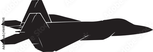 Silhouette of a Lockheed Martin F 22 Raptor fighter jet a powerful symbol of air superiority and military technology