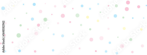 Festive Polka Dot Background. Fun Confetti Design for Birthdays, Carnivals and Children's Party Decorations. Vector Illustration