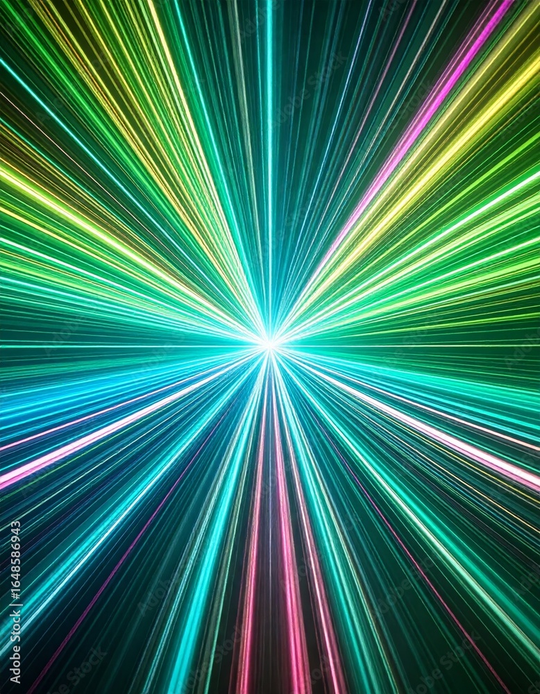 Fototapeta premium glowing light streak and laser speed motion effect
