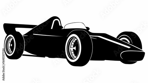 classic f1 race car vector