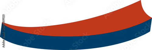 Baseball swoosh tail for text. Swash and underline. Vintage swish shape and brush stroke for sport logo design. Swirl wavy accent decoration