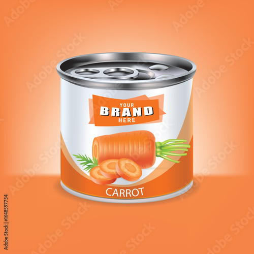 Carrot packaging can design