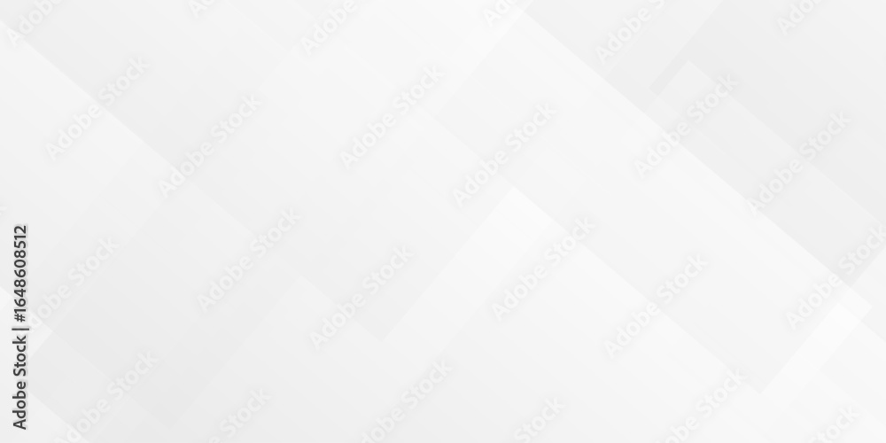 Obraz premium White and gray overlap triangle geometric technology pattern. minimal rectangle randomly arranged white lines transparent web square background layers. overlapping presentation design. 