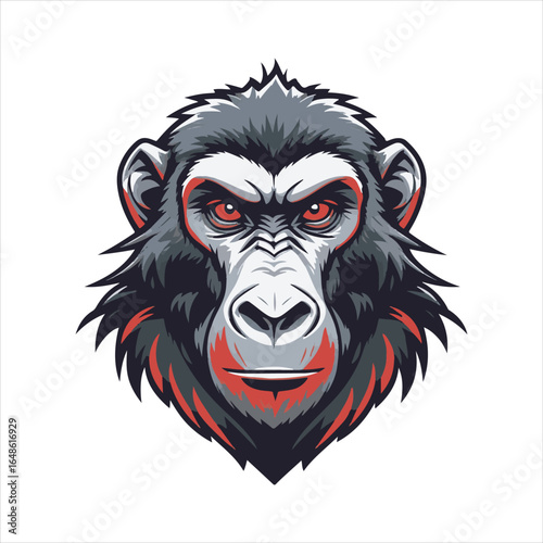 Wallpaper Mural Angry Baboon Head Vector Illustration,Wild Baboon Mascot Head Design,Cartoon Baboon Face Logo Template,Fierce Baboon Animal Head Artwork,Detailed Baboon Head Vector Drawing,Baboon Head Esports Logo Torontodigital.ca
