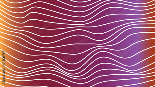 Wavy Line Seamless Vector Elegant Endless Pattern with Graceful Flowing Curves and Abstract Geometric Rhythm for Packaging, Posters, and Wallpaper Design