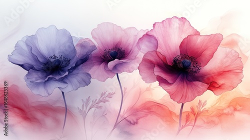 Wallpaper Mural Delicate floral art with soft colors Torontodigital.ca