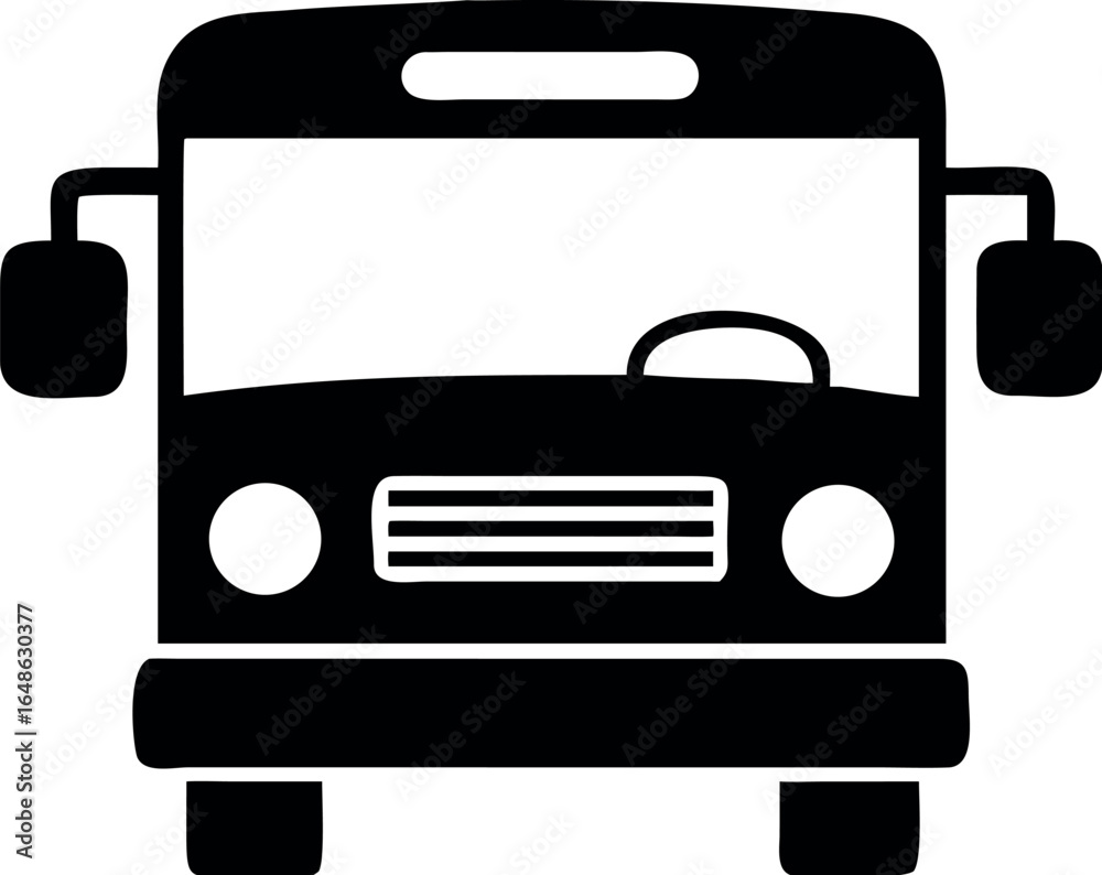 Fototapeta premium School bus vehicle icon vector illustration