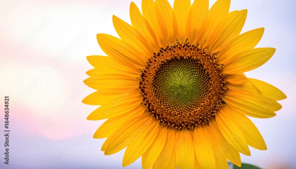 Fototapeta premium Close-Up View of a Sunflower Blossom