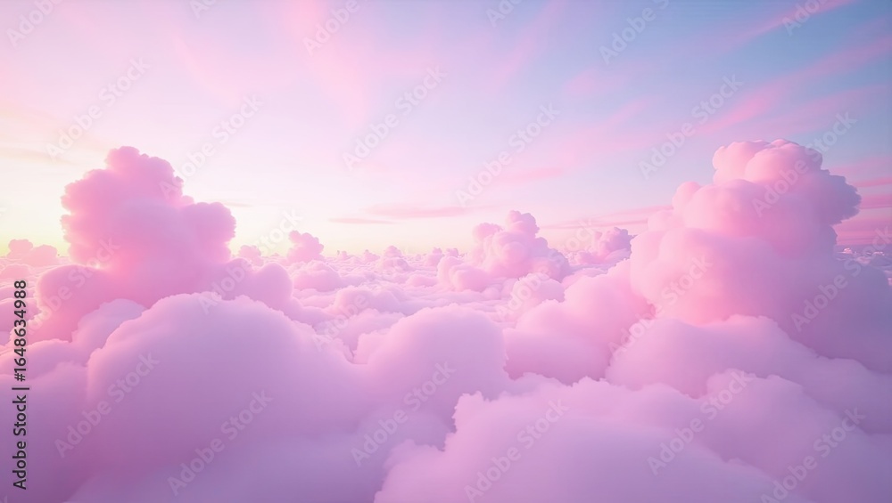 Pastel pink cloudscape at sunrise. Pastel pink cloudscape at sunrise.