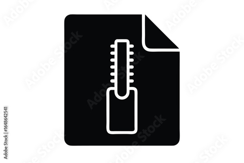 zip file vector icon
