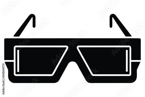 augmented reality glasses vector icon
