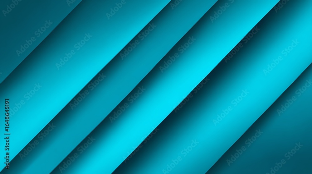 Fototapeta premium Abstract Teal Background with Diagonal Lines and Subtle Shadow Gradient