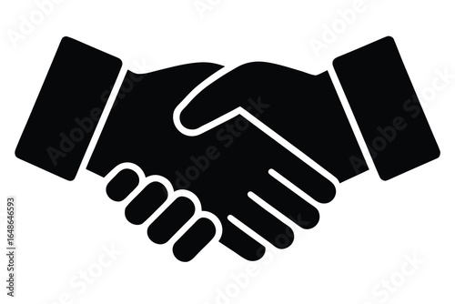 business handshake vector icon