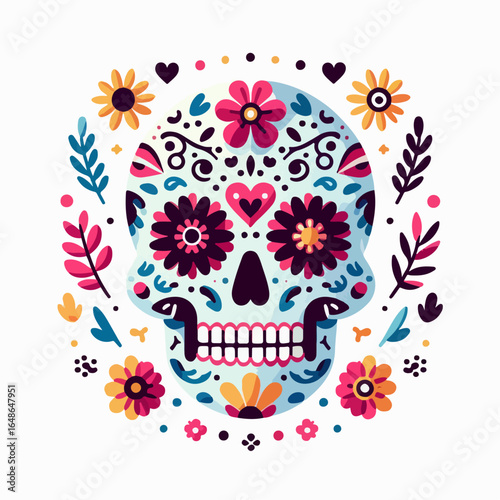  sugar skull illustration , sugar skull vector