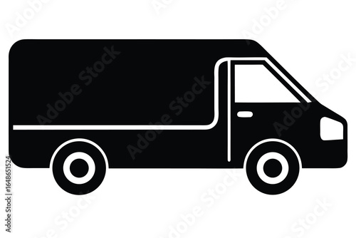 delivery van vector icon