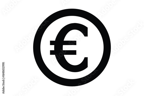 euro sign vector icon