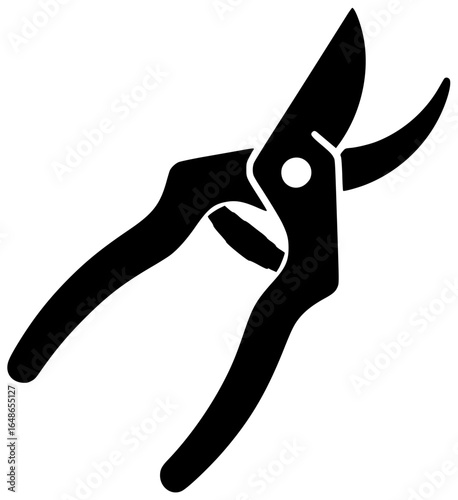 Pruner tool used for cutting and trimming trees in agriculture farming gardening landscaping shaping grafting training
