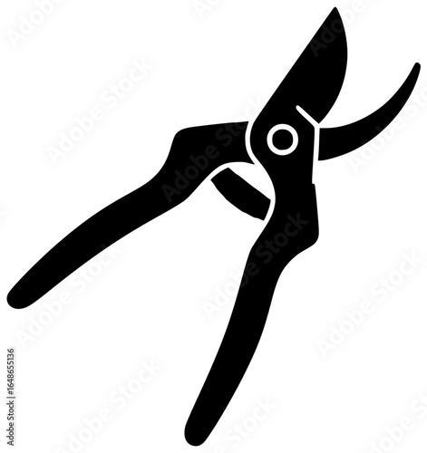 Pruner tool used for cutting and trimming trees in agriculture farming gardening landscaping shaping grafting training